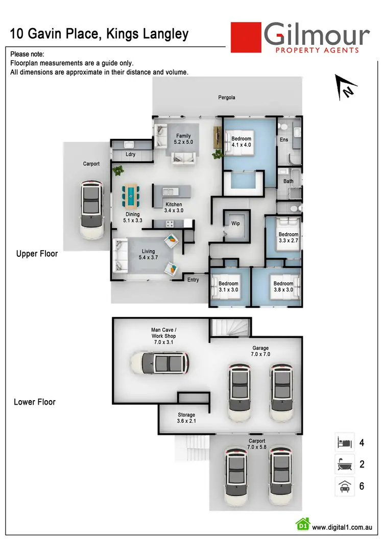 Floorplan of Homely house listing, 10 Gavin Place, Kings Langley NSW 2147