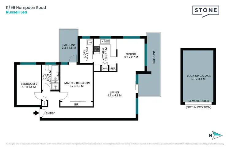 Floorplan of Homely apartment listing, 11/96-98 Hampden Road, Russell Lea NSW 2046