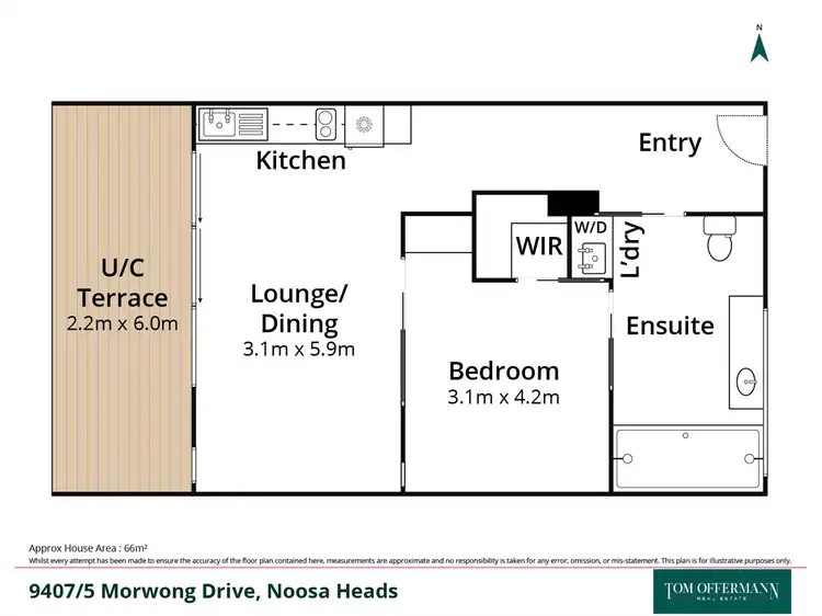 Floorplan of Homely unit listing, 9407/5 Morwong Drive, Noosa Heads QLD 4567