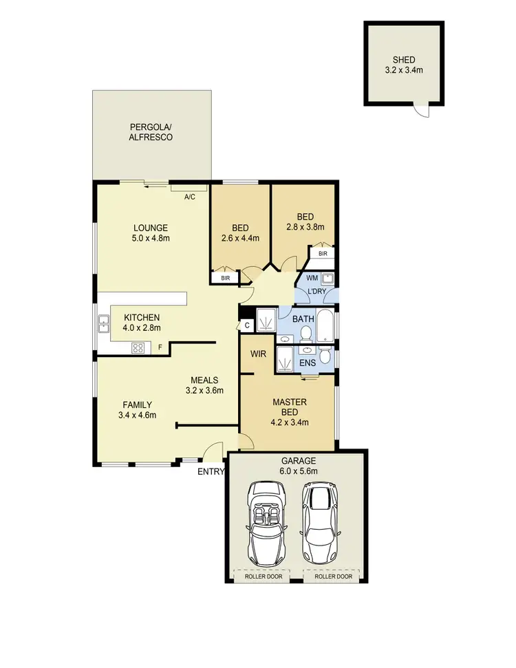 Floorplan of Homely house listing, 10 Eliza Court, Hillside VIC 3037