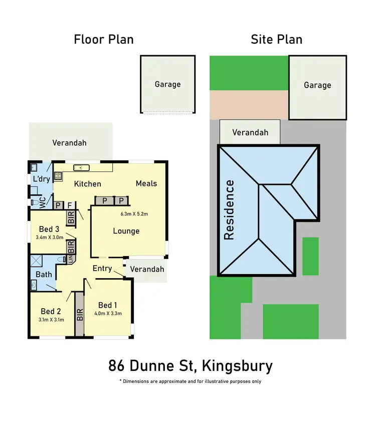 Floorplan of Homely house listing, 86 Dunne Street, Kingsbury VIC 3083