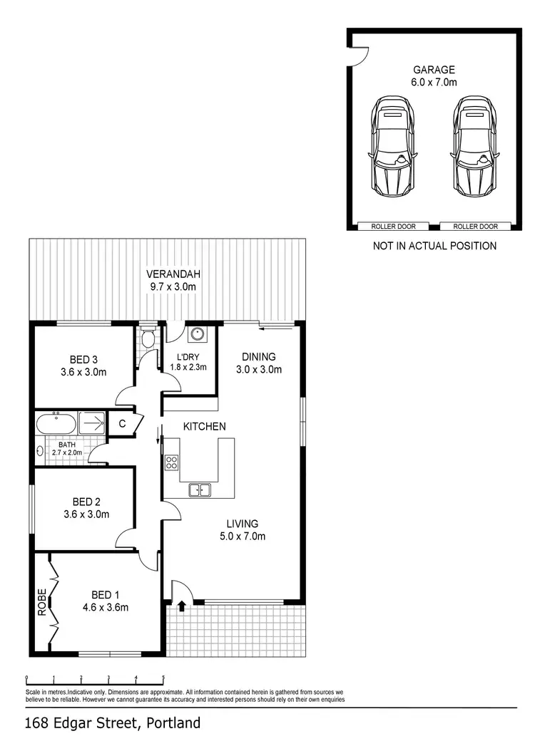 Floorplan of Homely house listing, 168 Edgar Street, Portland VIC 3305