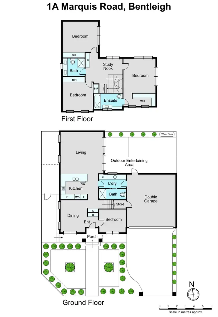 Floorplan of Homely townhouse listing, 1A Marquis Road, Bentleigh VIC 3204