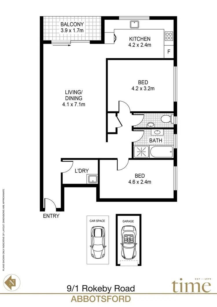 Floorplan of Homely apartment listing, 9/1 Rokeby Road, Abbotsford NSW 2046