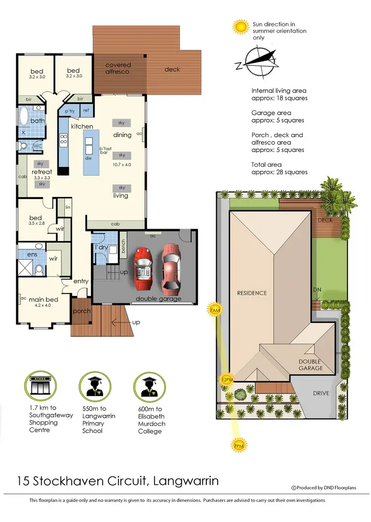 Floorplan of Homely house listing, 15 Stockhaven Circuit, Langwarrin VIC 3910