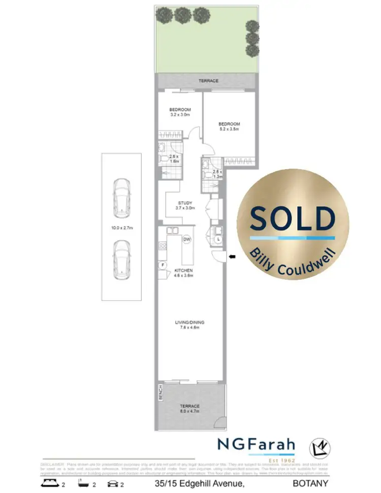 Floorplan of Homely apartment listing, 35/15 Edgehill Avenue, Botany NSW 2019