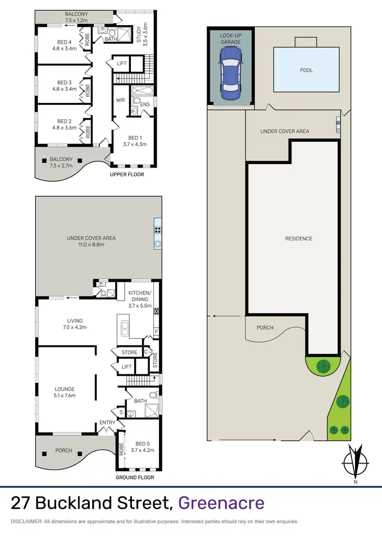 Floorplan of Homely house listing, 27 Buckland Street, Greenacre NSW 2190