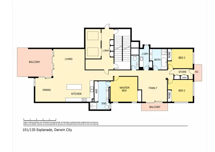 Floorplan of Homely apartment listing, 101/130 Esplanade, Darwin City NT 800