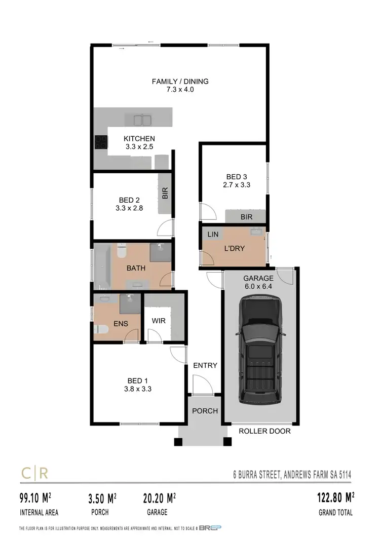 Floorplan of Homely house listing, 6 Burra Street, Andrews Farm SA 5114