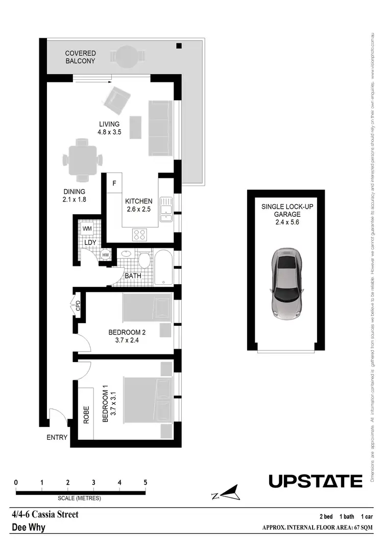 Floorplan of Homely apartment listing, 4/4-6 Cassia Street, Dee Why NSW 2099