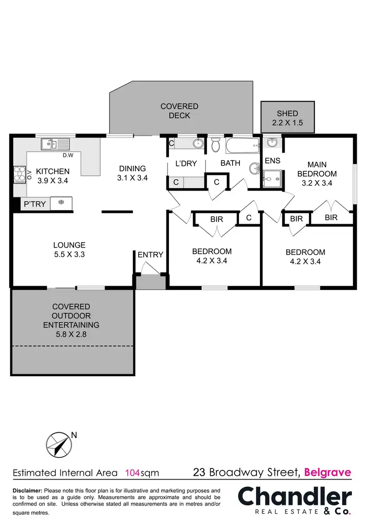 Floorplan of Homely house listing, 23 Broadway, Belgrave VIC 3160