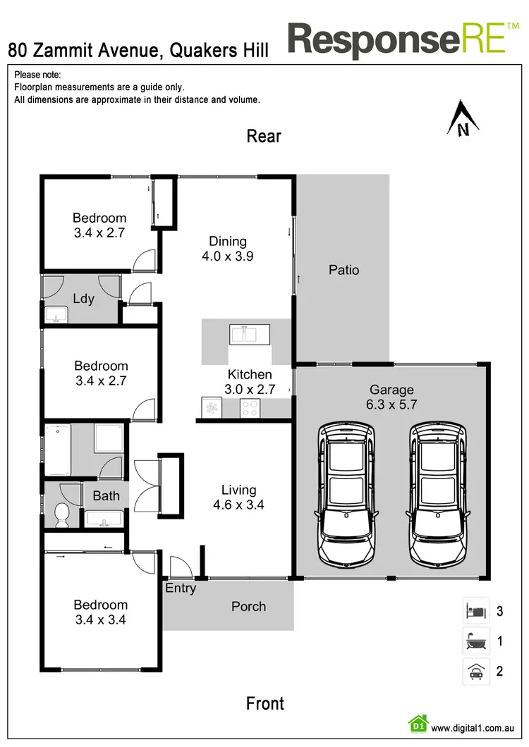 Floorplan of Homely house listing, 80 Zammit Avenue, Quakers Hill NSW 2763
