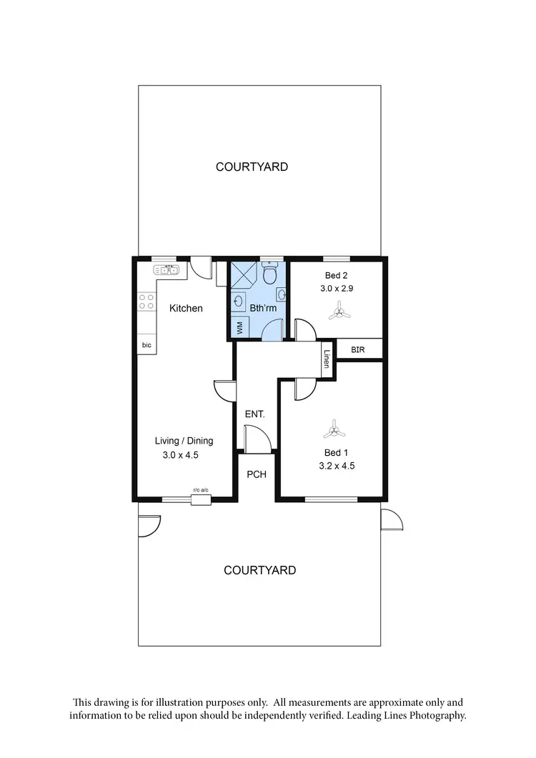 Floorplan of Homely unit listing, 2/1 Stevens Street, Croydon Park SA 5008