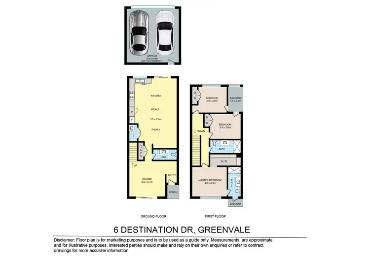 Floorplan of Homely townhouse listing, 6 Destination Drive, Greenvale VIC 3059
