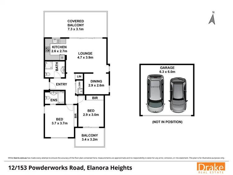 Floorplan of Homely apartment listing, 12/153 Powderworks Road, Elanora Heights NSW 2101