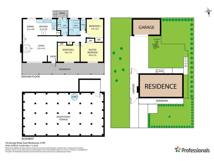 Floorplan of Homely house listing, 18 George Road, East Warburton VIC 3799