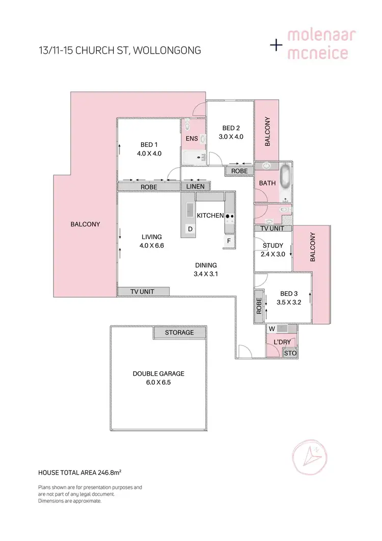 Floorplan of Homely apartment listing, 13/11-15 Church Street, Wollongong NSW 2500