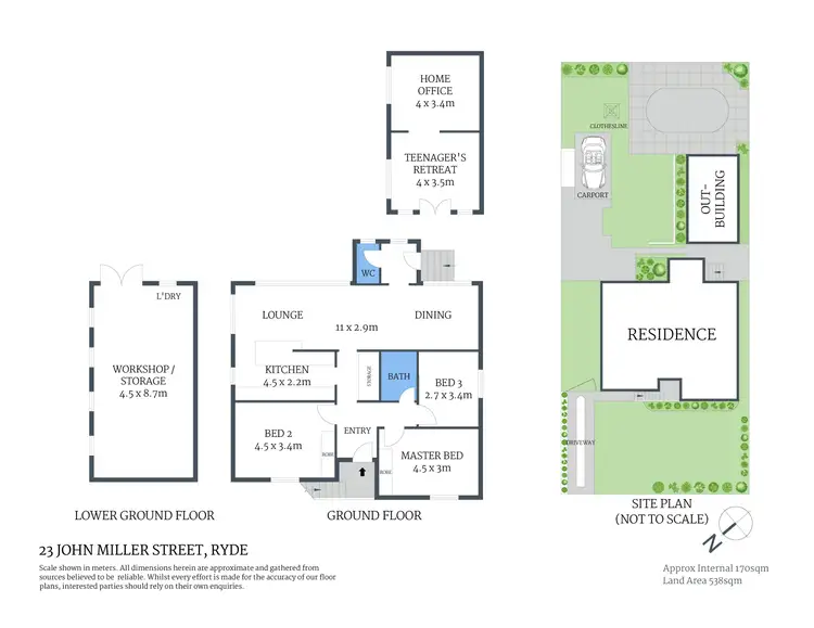 Floorplan of Homely house listing, 23 John Miller Street, Ryde NSW 2112