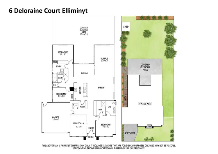 Floorplan of Homely house listing, 6 Deloraine Court, Elliminyt VIC 3250