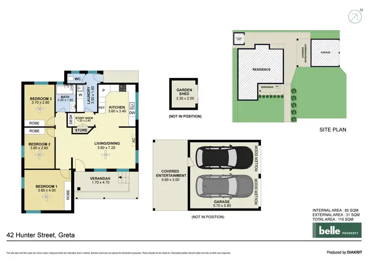 Floorplan of Homely house listing, 42 Hunter Street, Greta NSW 2334