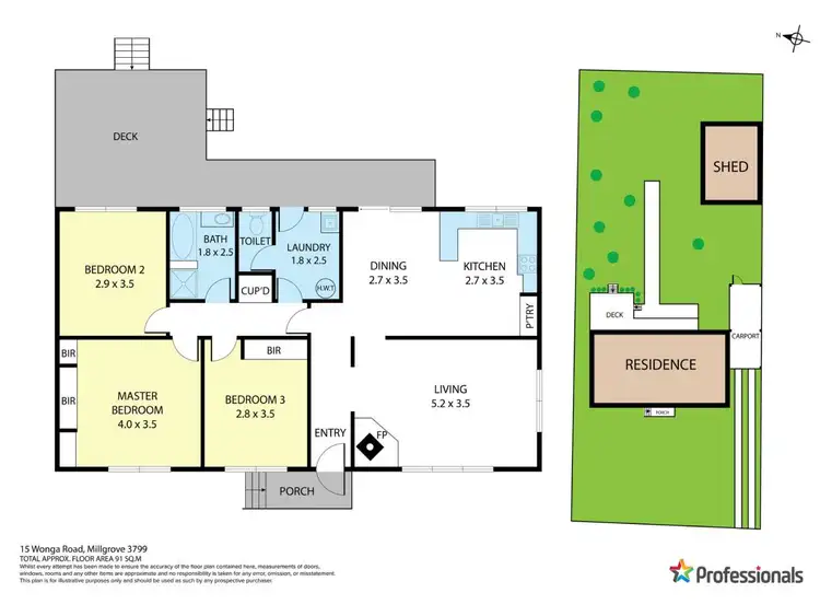 Floorplan of Homely house listing, 15 Wonga Road, Millgrove VIC 3799