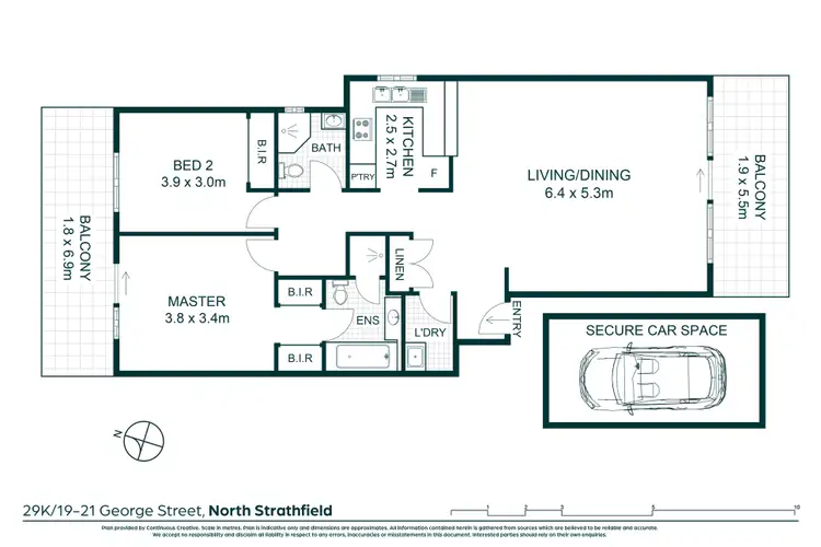 Floorplan of Homely apartment listing, 29K/19-21 George Street, North Strathfield NSW 2137