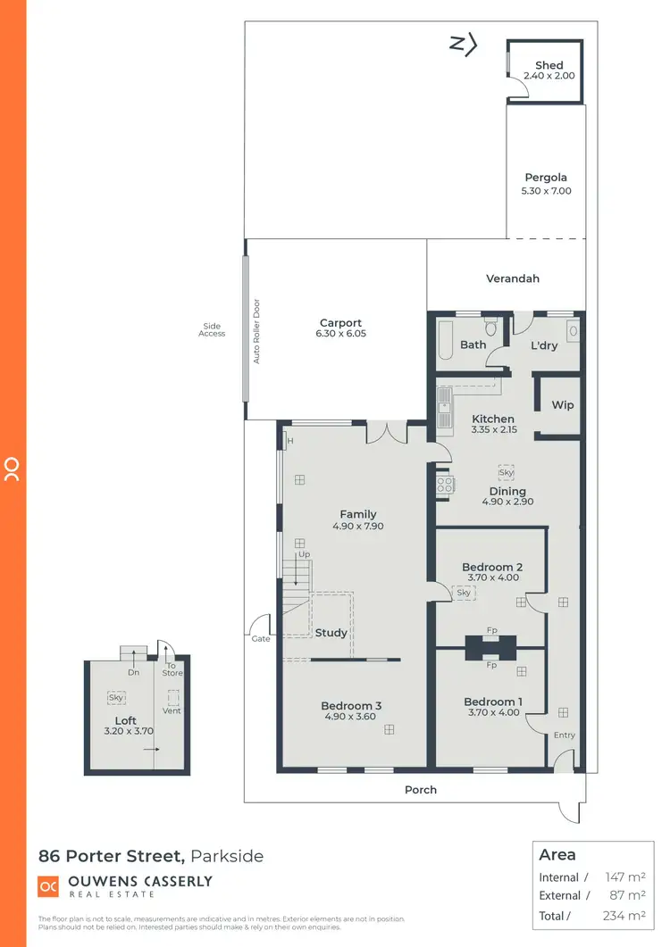 Floorplan of Homely house listing, 86 Porter Street, Parkside SA 5063