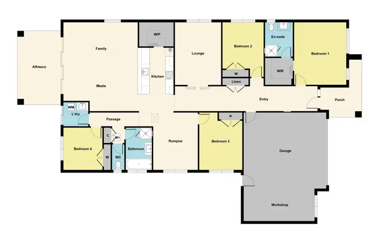 Floorplan of Homely house listing, 21 Maxwell Street, Cardigan Village VIC 3352