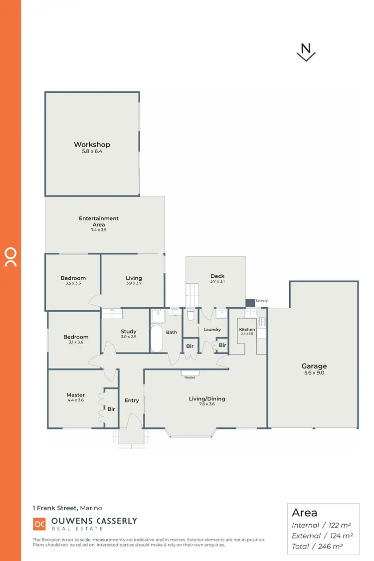 Floorplan of Homely house listing, 1 Frank Street, Marino SA 5049