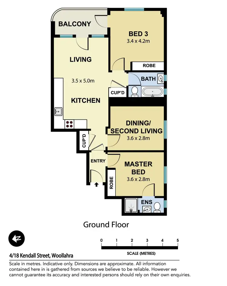 Floorplan of Homely apartment listing, 4/18 Kendall Street, Woollahra NSW 2025