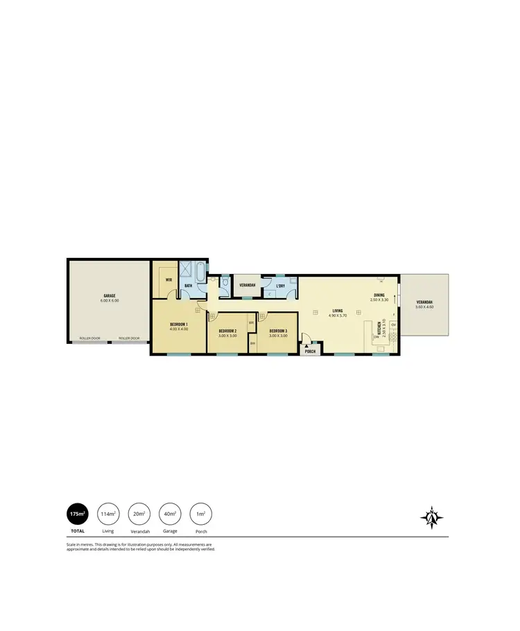 Floorplan of Homely house listing, 1 Stephenson Avenue, South Brighton SA 5048