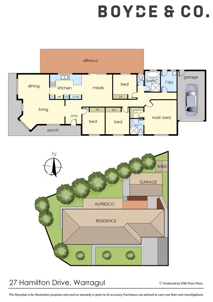 Floorplan of Homely house listing, 27 Hamilton Drive, Warragul VIC 3820