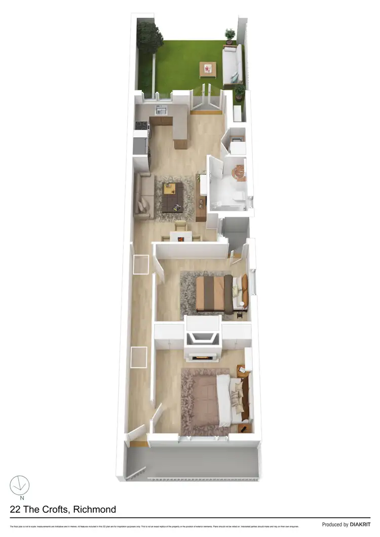 Floorplan of Homely house listing, 22 The Crofts, Richmond VIC 3121