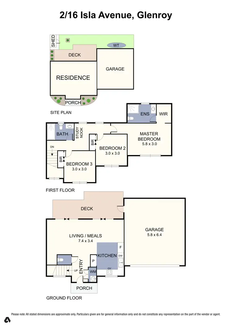 Floorplan of Homely townhouse listing, 2/16 Isla Avenue, Glenroy VIC 3046