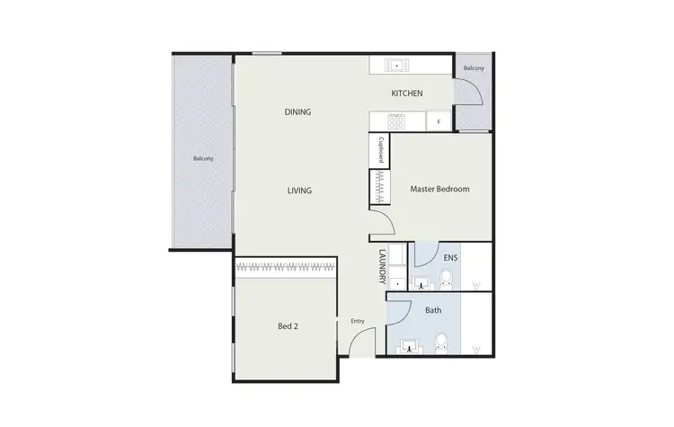 Floorplan of Homely apartment listing, 28/2 Veryard Lane, Belconnen ACT 2617
