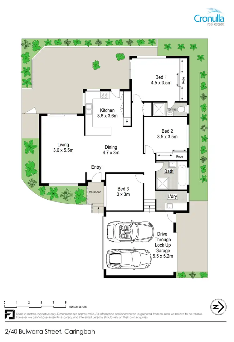 Floorplan of Homely villa listing, 2/40 Bulwarra Street, Caringbah South NSW 2229