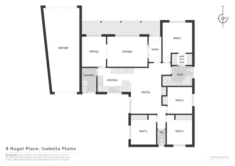 Floorplan of Homely house listing, 8 Nugal Place, Isabella Plains ACT 2905