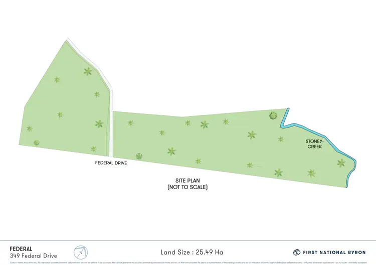 Floorplan of Homely land listing, 349 Federal Drive, Federal NSW 2480