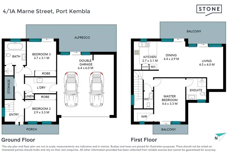 Floorplan of Homely townhouse listing, 4/1A Marne Street, Port Kembla NSW 2505