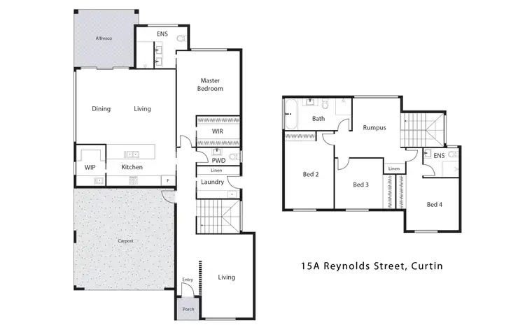 Floorplan of Homely house listing, 15A Reynolds Street, Curtin ACT 2605