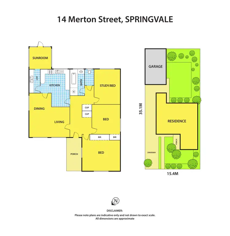 Floorplan of Homely house listing, 14 Merton Street, Springvale VIC 3171