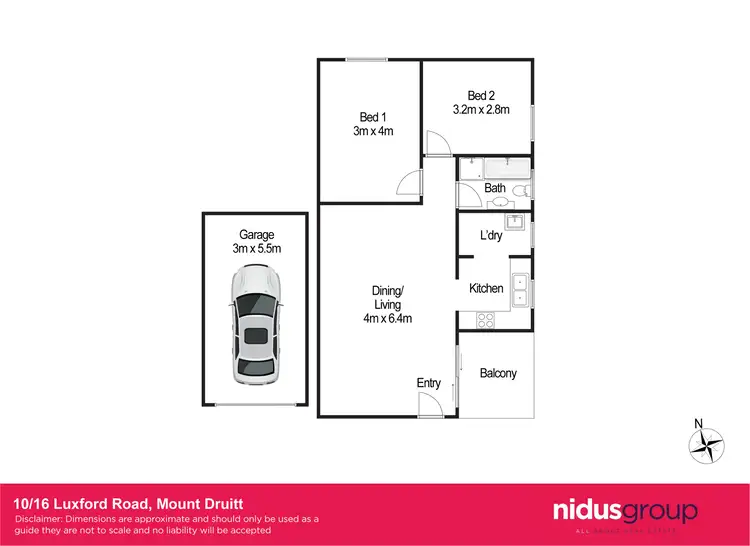 Floorplan of Homely unit listing, 10/16 Luxford Road, Mount Druitt NSW 2770