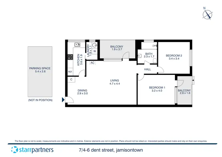 Floorplan of Homely unit listing, 7/4-6 Dent Street, Jamisontown NSW 2750