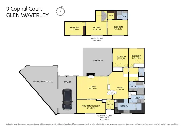Floorplan of Homely house listing, 9 Copnal Court, Glen Waverley VIC 3150