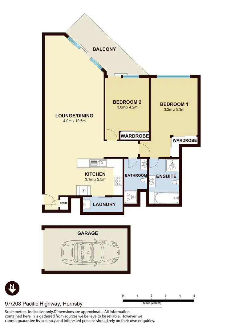 Floorplan of Homely apartment listing, 97/208-226 Pacific Highway, Hornsby NSW 2077