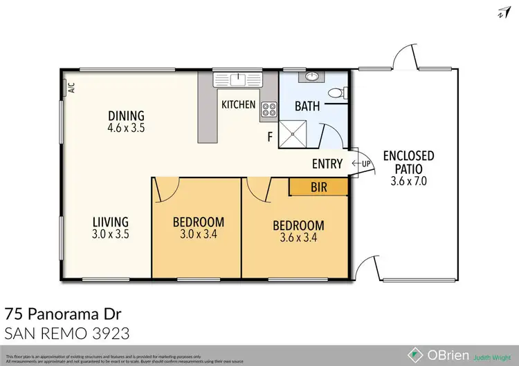 Floorplan of Homely house listing, 75 Panorama Drive, San Remo VIC 3925