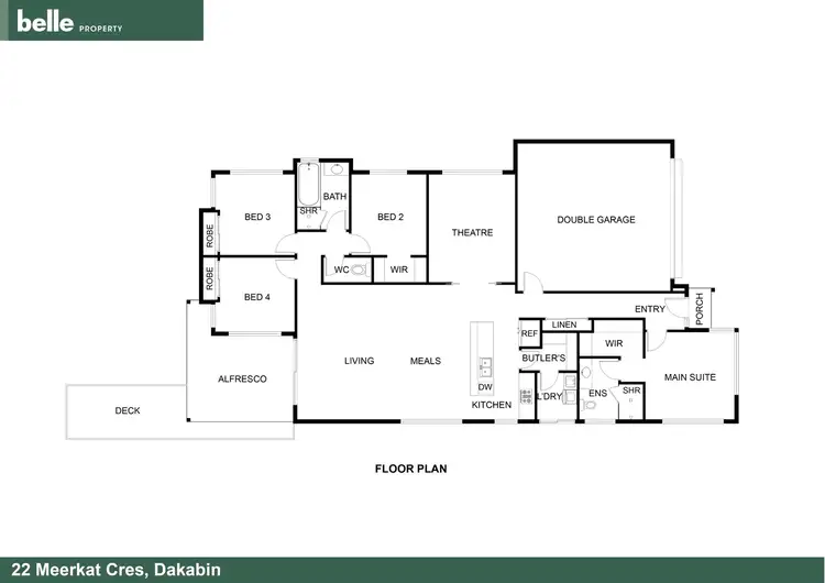 Floorplan of Homely house listing, 22 Meerkat Crescent, Dakabin QLD 4503