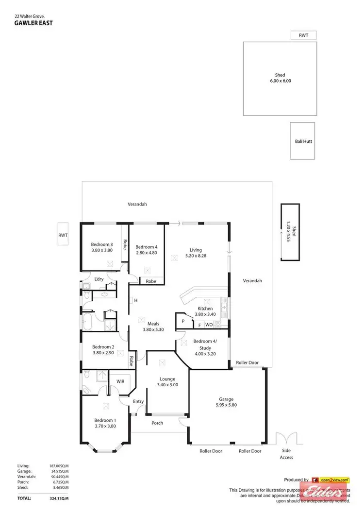 Floorplan of Homely house listing, 22 Walter Grove, Gawler East SA 5118