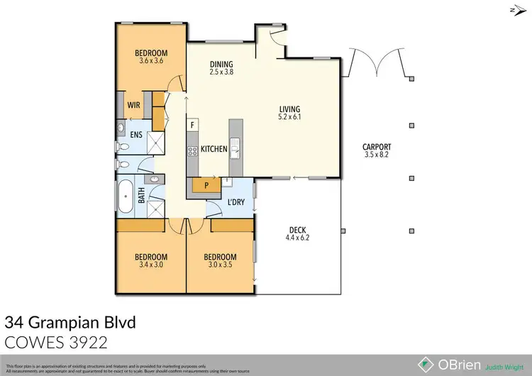 Floorplan of Homely house listing, 34 Grampian Boulevard, Cowes VIC 3922