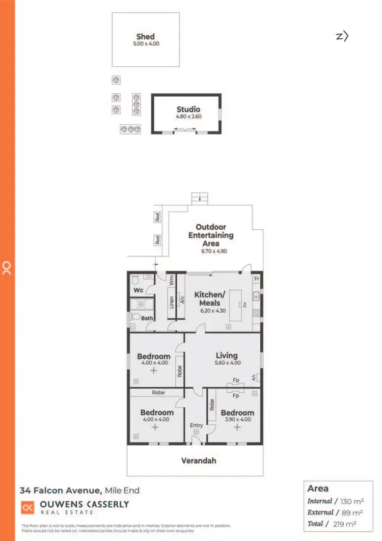 Floorplan of Homely house listing, 34 Falcon Avenue, Mile End SA 5031